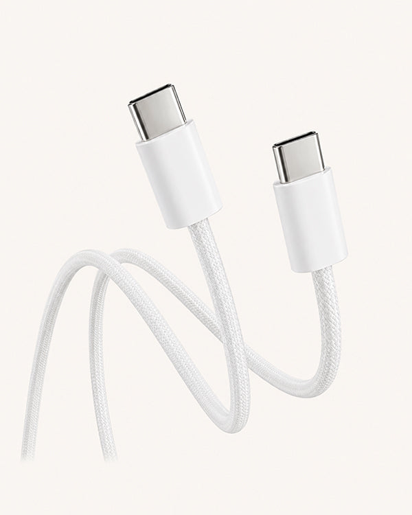 USB C to USB C Braided Cable for iPhone 15–17 Pro Max