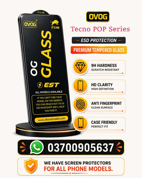 Tecno Pop Series Mobile Screen Protector